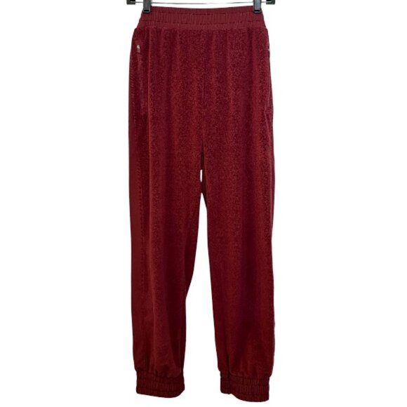 Zyia Active fleece jogger pants burgundy women's size XXL - Picture 3 of 7